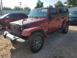 Salvage cars for sale at Oklahoma City, OK auction: 2012 Jeep Wrangler Unlimited Sahara
