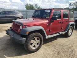 Salvage cars for sale at Harleyville, SC auction: 2013 Jeep Wrangler Unlimited Sport