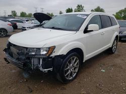 Salvage cars for sale at Elgin, IL auction: 2018 Dodge Journey GT
