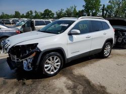 Salvage cars for sale at Bridgeton, MO auction: 2017 Jeep Cherokee Limited