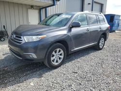 Salvage cars for sale from Copart Earlington, KY: 2013 Toyota Highlander Base