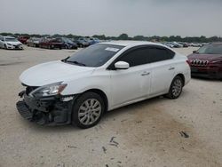 Salvage cars for sale at San Antonio, TX auction: 2019 Nissan Sentra S