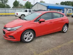 Salvage cars for sale at Wichita, KS auction: 2018 Chevrolet Cruze LT