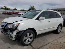 Salvage cars for sale from Copart Littleton, CO: 2012 Acura MDX Technology
