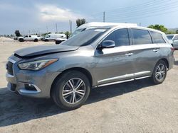 Salvage cars for sale at Miami, FL auction: 2020 Infiniti QX60 Luxe