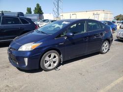Salvage cars for sale from Copart Hayward, CA: 2012 Toyota Prius