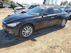 Salvage cars for sale from Copart Bowmanville, ON: 2015 Infiniti Q50 Base