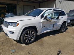 Salvage cars for sale at Seaford, DE auction: 2018 Jeep Grand Cherokee Overland