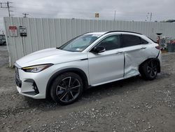 Salvage cars for sale from Copart Albany, NY: 2023 Infiniti QX55 Luxe