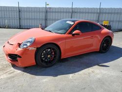 Salvage cars for sale at Antelope, CA auction: 2016 Porsche 911 Carrera S