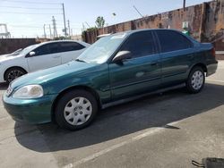 Salvage cars for sale from Copart Wilmington, CA: 2000 Honda Civic Base