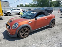 Salvage cars for sale at Gastonia, NC auction: 2012 Mini Cooper Roadster S