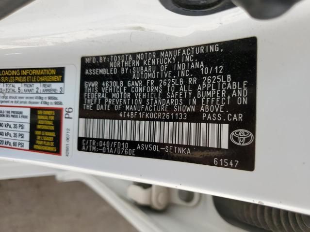 2012 Toyota Camry Base