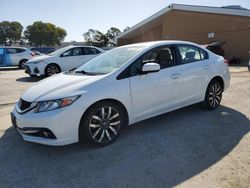 Salvage cars for sale from Copart Hayward, CA: 2015 Honda Civic EXL