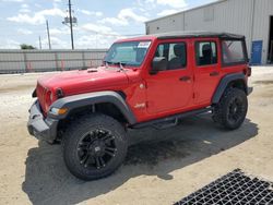 Jeep salvage cars for sale: 2018 Jeep Wrangler Unlimited Sport