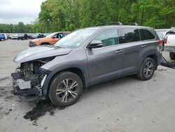 Toyota Highlander salvage cars for sale: 2019 Toyota Highlander LE