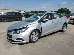 Salvage cars for sale from Copart Wilmer, TX: 2017 Chevrolet Cruze LS