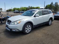 Salvage cars for sale at Denver, CO auction: 2011 Subaru Outback 2.5I Limited