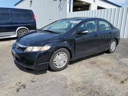 Salvage cars for sale from Copart Mcfarland, WI: 2009 Honda Civic Hybrid