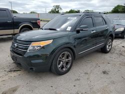 Salvage cars for sale at Franklin, WI auction: 2013 Ford Explorer Limited