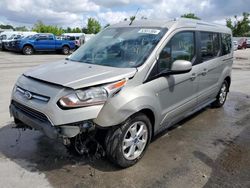 Salvage cars for sale at Bridgeton, MO auction: 2015 Ford Transit Connect Titanium