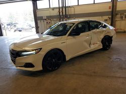 Honda salvage cars for sale: 2022 Honda Accord Hybrid Sport