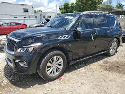Salvage cars for sale at Opa Locka, FL auction: 2017 Infiniti QX80 Base