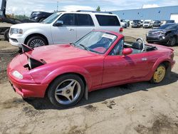 Salvage cars for sale at Woodhaven, MI auction: 1991 Mazda MX-5 Miata