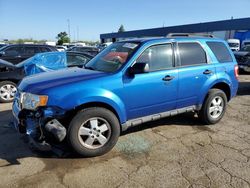 Vehiculos salvage en venta de Copart Woodhaven, MI: 2012 Ford Escape XLT