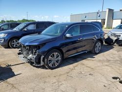 Salvage cars for sale from Copart Woodhaven, MI: 2017 Acura MDX Technology