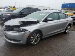 Salvage cars for sale at Woodhaven, MI auction: 2015 Chrysler 200 S