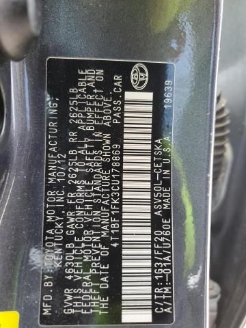 2012 Toyota Camry Base