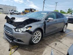 Salvage cars for sale at Chicago Heights, IL auction: 2014 Ford Fusion Titanium