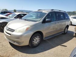 Salvage cars for sale at San Martin, CA auction: 2004 Toyota Sienna CE