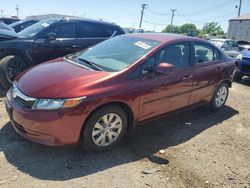 Salvage cars for sale at auction: 2012 Honda Civic LX