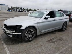 Salvage cars for sale at Rancho Cucamonga, CA auction: 2018 BMW 530E
