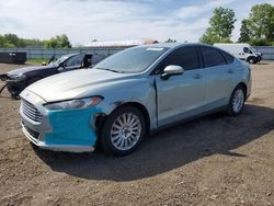 Salvage cars for sale at Columbia Station, OH auction: 2014 Ford Fusion S Hybrid