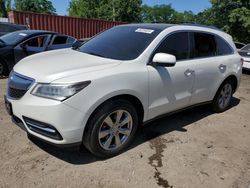 Salvage cars for sale at Baltimore, MD auction: 2015 Acura MDX Advance