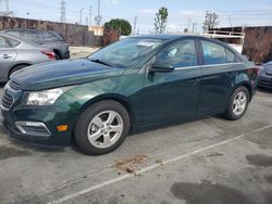 Salvage cars for sale from Copart Wilmington, CA: 2015 Chevrolet Cruze LT