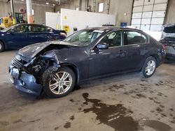 Salvage cars for sale at Blaine, MN auction: 2012 Infiniti G25
