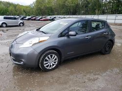 Salvage cars for sale at North Billerica, MA auction: 2017 Nissan Leaf S