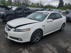 Salvage cars for sale from Copart Portland, OR: 2007 Acura TL Type S