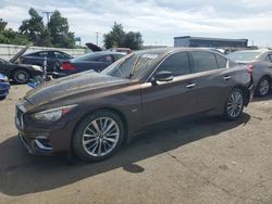 Salvage cars for sale at Moraine, OH auction: 2018 Infiniti Q50 Luxe