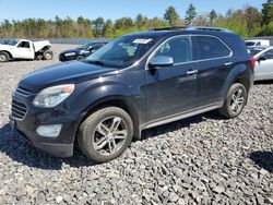 Salvage cars for sale at Windham, ME auction: 2017 Chevrolet Equinox Premier