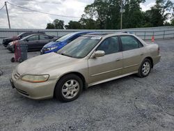 Salvage cars for sale from Copart Gastonia, NC: 2002 Honda Accord EX