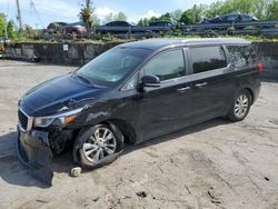 Salvage cars for sale at Marlboro, NY auction: 2018 KIA Sedona LX