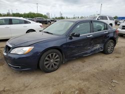 Salvage cars for sale at Woodhaven, MI auction: 2014 Chrysler 200 Limited