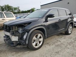 Salvage cars for sale at Spartanburg, SC auction: 2016 Toyota Highlander Limited