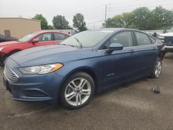 Salvage cars for sale from Copart Moraine, OH: 2018 Ford Fusion SE Hybrid