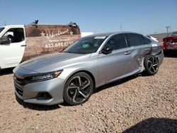 Salvage cars for sale from Copart Phoenix, AZ: 2021 Honda Accord Sport SE